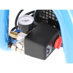 Mały kompresor bezolejowy dwutłokowy LMO 5-240 10 bar 1.5 KM/1.1 kW 192 l/min 5 l cichy