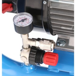 Mały kompresor bezolejowy dwutłokowy LMO 5-240 10 bar 1.5 KM/1.1 kW 192 l/min 5 l cichy