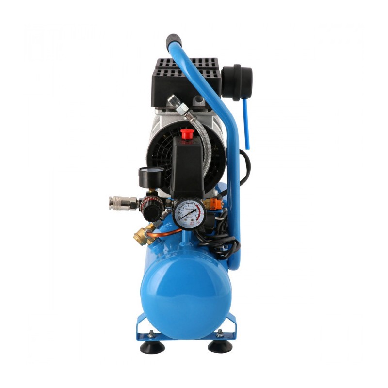 Mały kompresor bezolejowy dwutłokowy L 6-105 8 bar 0.6 KM/0.45 kW 48 l/min 6 l cichy