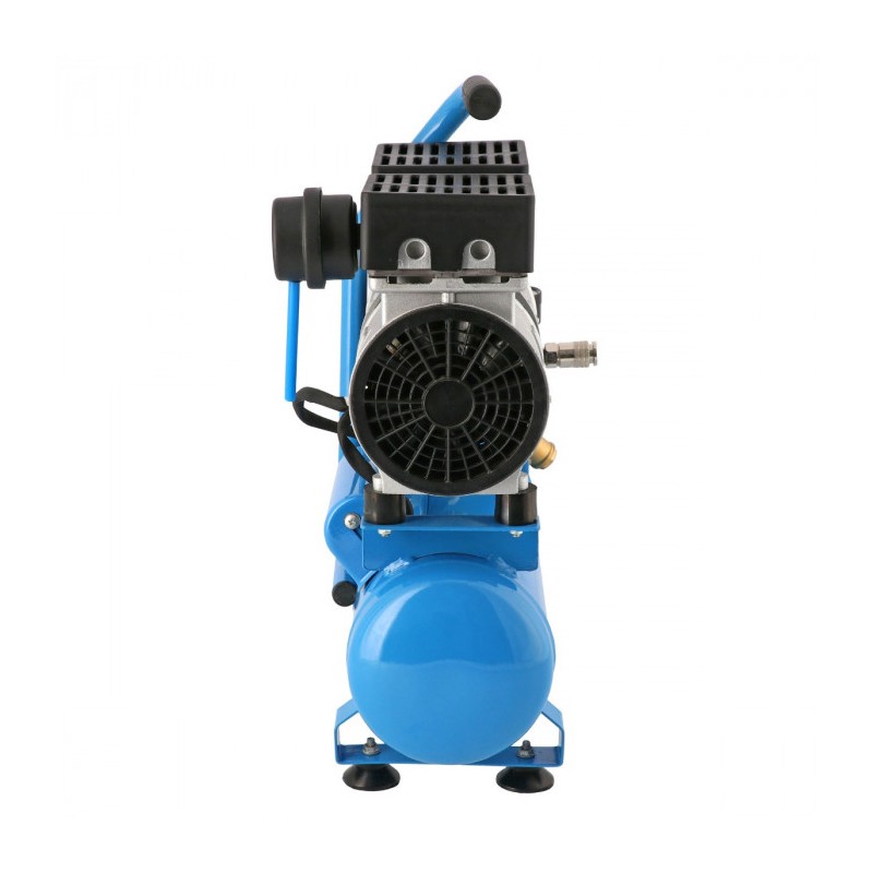 Mały kompresor bezolejowy dwutłokowy L 6-105 8 bar 0.6 KM/0.45 kW 48 l/min 6 l cichy