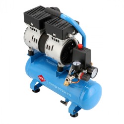 Mały kompresor bezolejowy dwutłokowy L 6-105 8 bar 0.6 KM/0.45 kW 48 l/min 6 l cichy