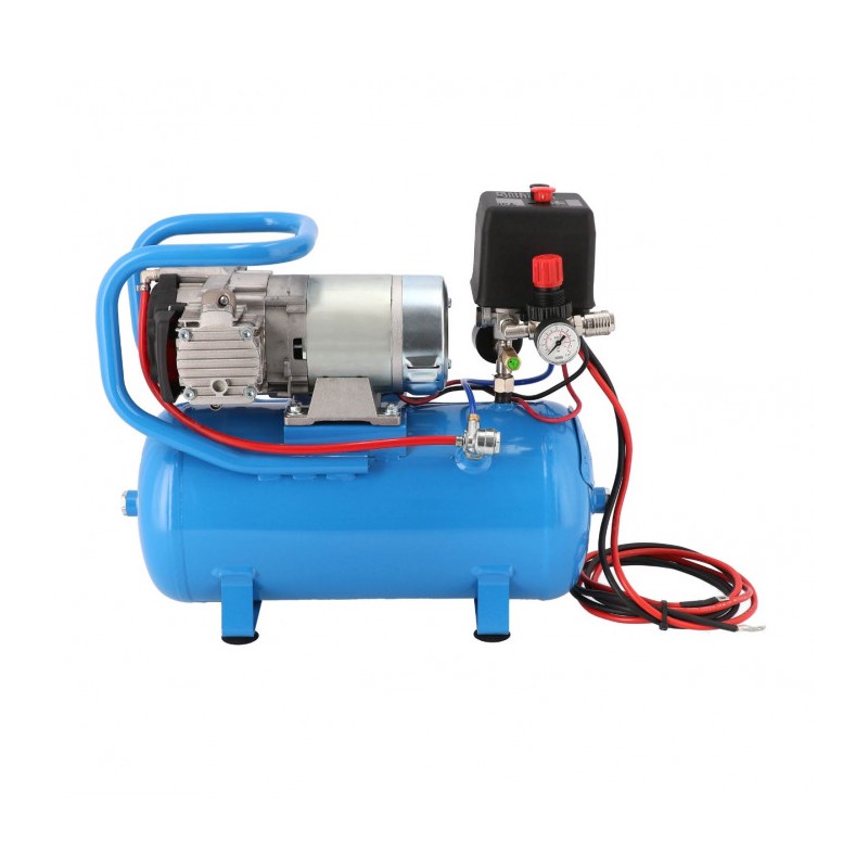 Kompresor samochodowy 12V DC 12-180/15 10 bar 0.75 KM/0.55 kW 144 l/min 15 l bezolejowy dwutłokowy