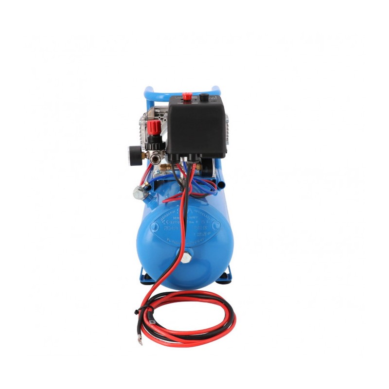 Kompresor samochodowy 12V DC 12-180/15 10 bar 0.75 KM/0.55 kW 144 l/min 15 l bezolejowy dwutłokowy