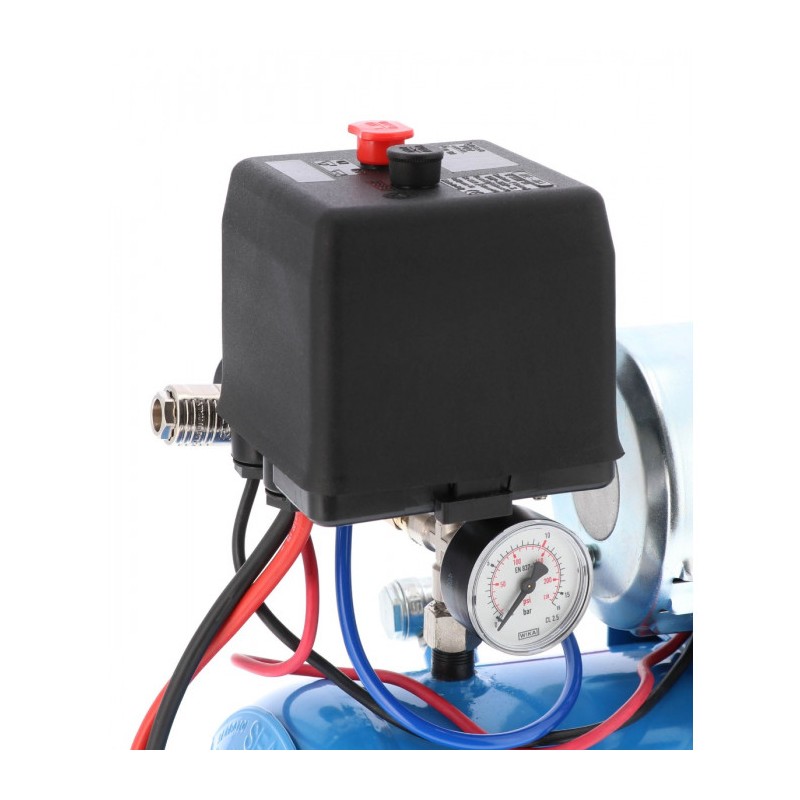 Kompresor samochodowy 12V DC 12-180/15 10 bar 0.75 KM/0.55 kW 144 l/min 15 l bezolejowy dwutłokowy