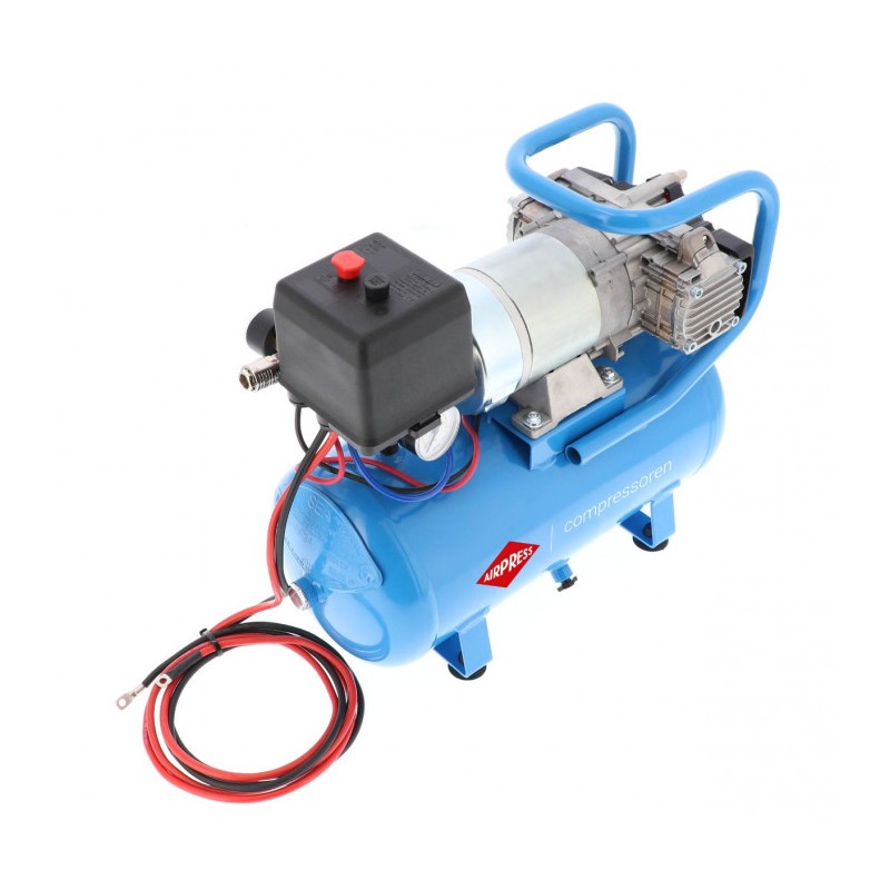 Kompresor samochodowy 12V DC 12-180/15 10 bar 0.75 KM/0.55 kW 144 l/min 15 l bezolejowy dwutłokowy