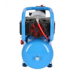 Cichy kompresor bezolejowy dwutłokowy DC 24-225/15 10 bar 0.75 KM/0.55 kW 24V 180 l/min 15 l