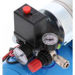 Cichy kompresor bezolejowy dwutłokowy DC 24-225/15 10 bar 0.75 KM/0.55 kW 24V 180 l/min 15 l