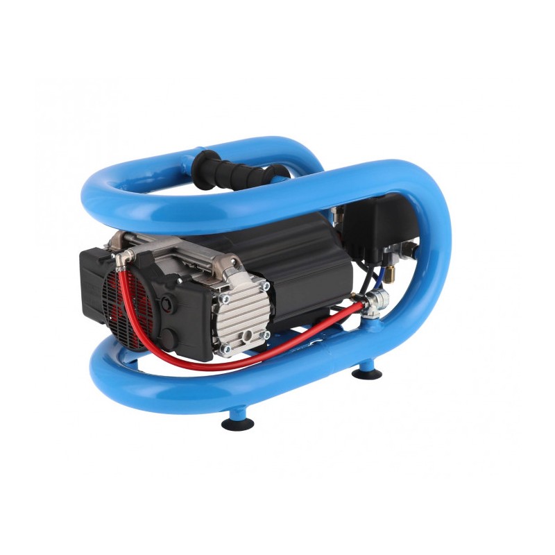 Mały kompresor bezolejowy dwutłokowy LMO 3-210 10 bar 0.7 KM/0.5 kW 125 l/min 3 l cichy