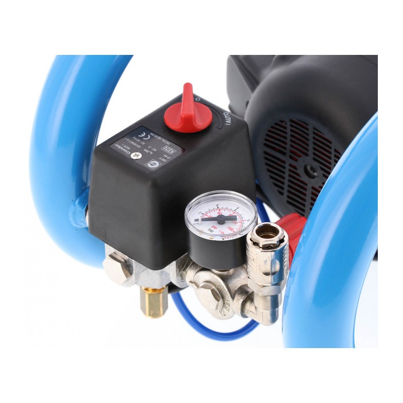 Mały kompresor bezolejowy dwutłokowy LMO 3-210 10 bar 0.7 KM/0.5 kW 125 l/min 3 l cichy