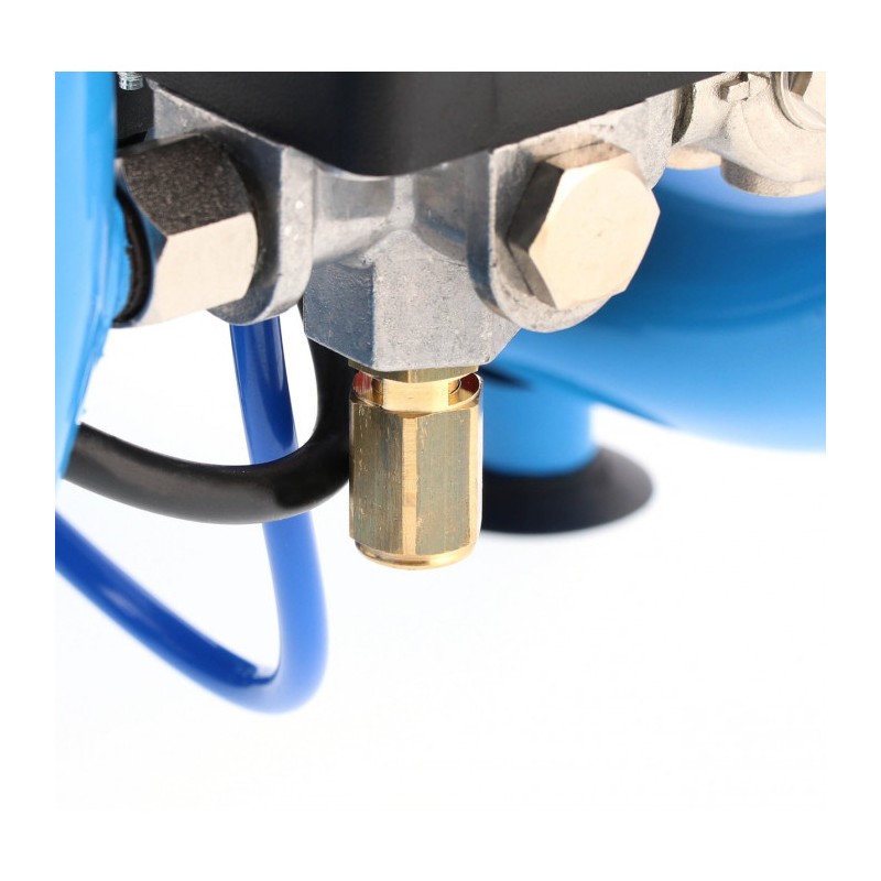 Mały kompresor bezolejowy dwutłokowy LMO 3-210 10 bar 0.7 KM/0.5 kW 125 l/min 3 l cichy