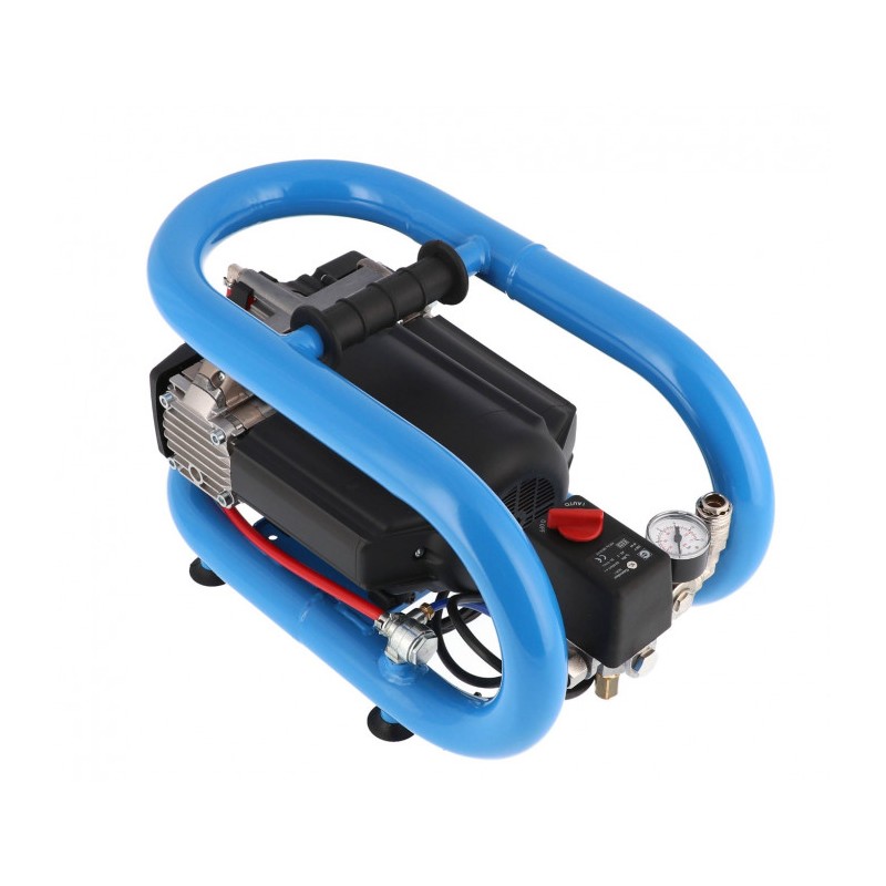 Mały kompresor bezolejowy dwutłokowy LMO 3-210 10 bar 0.7 KM/0.5 kW 125 l/min 3 l cichy