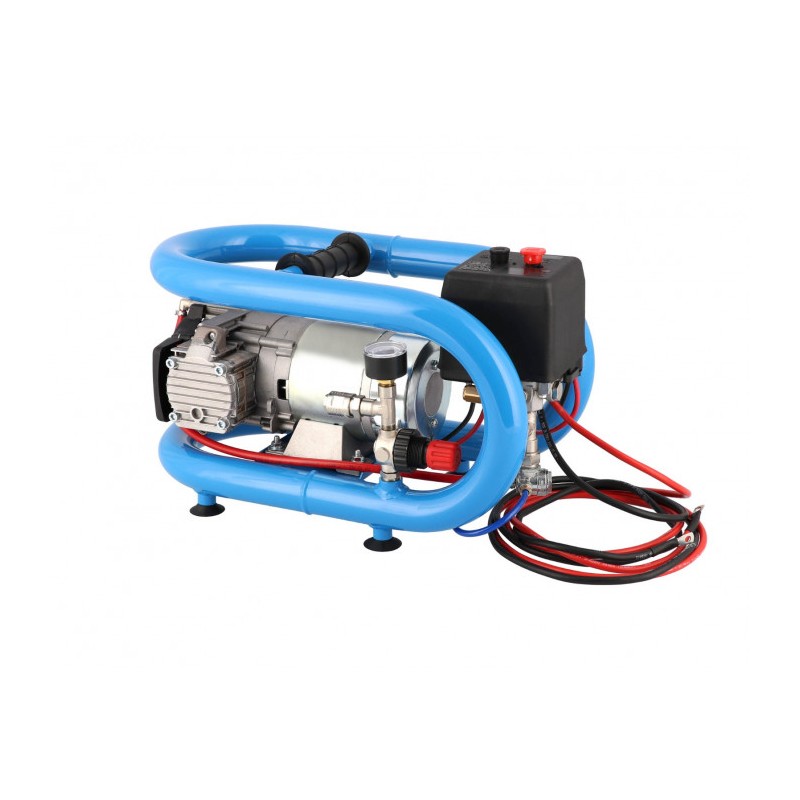 Mały kompresor samochodowy 12V LMO 3-190 8 bar 0.7 KM/0.5 kW 152 l/min 3 l bezolejowy dwutłokowy