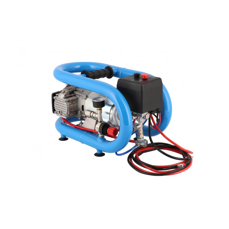 Mały kompresor samochodowy 12V LMO 3-190 8 bar 0.7 KM/0.5 kW 152 l/min 3 l bezolejowy dwutłokowy