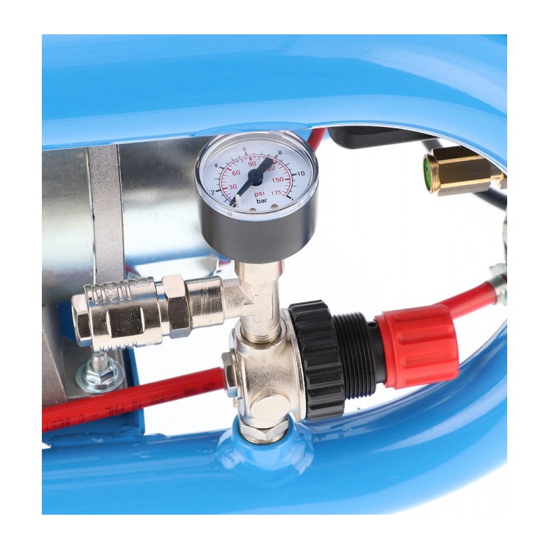 Mały kompresor samochodowy 12V LMO 3-190 8 bar 0.7 KM/0.5 kW 152 l/min 3 l bezolejowy dwutłokowy