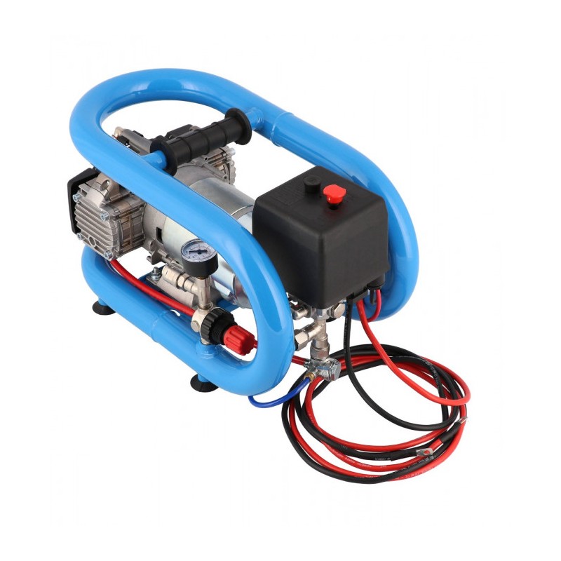 Mały kompresor samochodowy 12V LMO 3-190 8 bar 0.7 KM/0.5 kW 152 l/min 3 l bezolejowy dwutłokowy