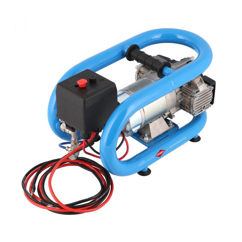 Mały kompresor samochodowy 12V LMO 3-190 8 bar 0.7 KM/0.5 kW 152 l/min 3 l bezolejowy dwutłokowy