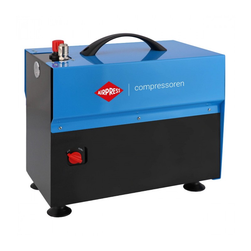 Mały kompresor bezolejowy dwutłokowy L 5-210 10 bar 0.75 KM/0.55 kW 168 l/min 5 l cichy