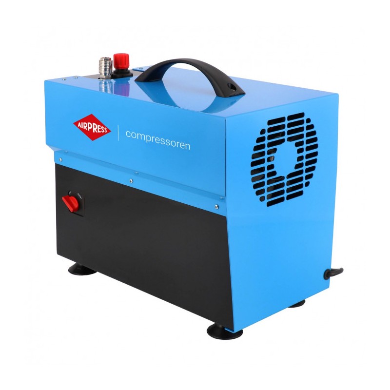 Mały kompresor bezolejowy dwutłokowy L 5-210 10 bar 0.75 KM/0.55 kW 168 l/min 5 l cichy