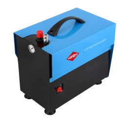 Mały kompresor bezolejowy dwutłokowy L 5-210 10 bar 0.75 KM/0.55 kW 168 l/min 5 l cichy