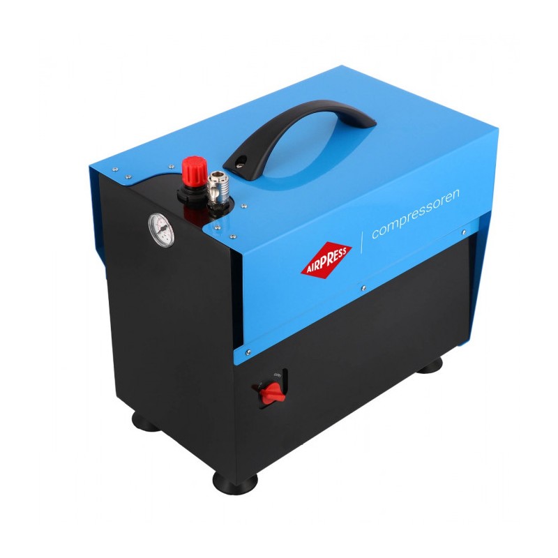 Mały kompresor bezolejowy dwutłokowy L 5-210 10 bar 0.75 KM/0.55 kW 168 l/min 5 l cichy