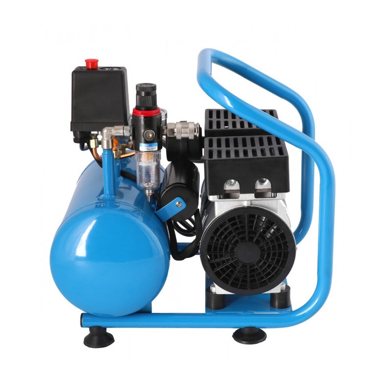 Mały kompresor bezolejowy dwutłokowy L 6-95 8 bar 0.71 KM/0.52 kW 48 l/min 5 l cichy