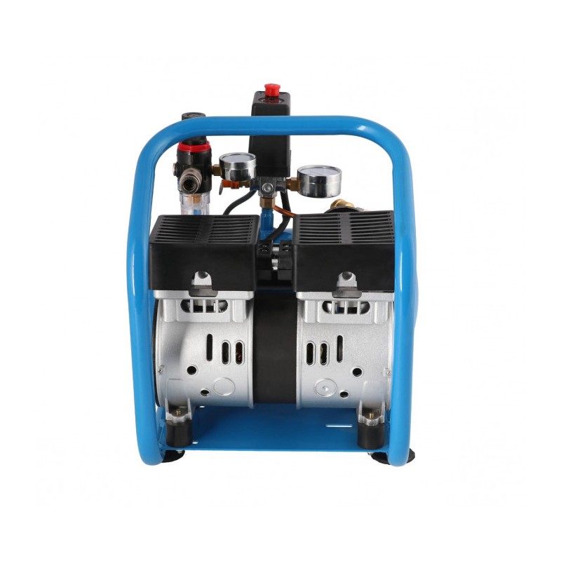 Mały kompresor bezolejowy dwutłokowy L 6-95 8 bar 0.71 KM/0.52 kW 48 l/min 5 l cichy