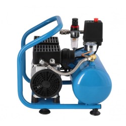 Mały kompresor bezolejowy dwutłokowy L 6-95 8 bar 0.71 KM/0.52 kW 48 l/min 5 l cichy