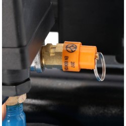 Mały kompresor bezolejowy dwutłokowy L 6-95 8 bar 0.71 KM/0.52 kW 48 l/min 5 l cichy