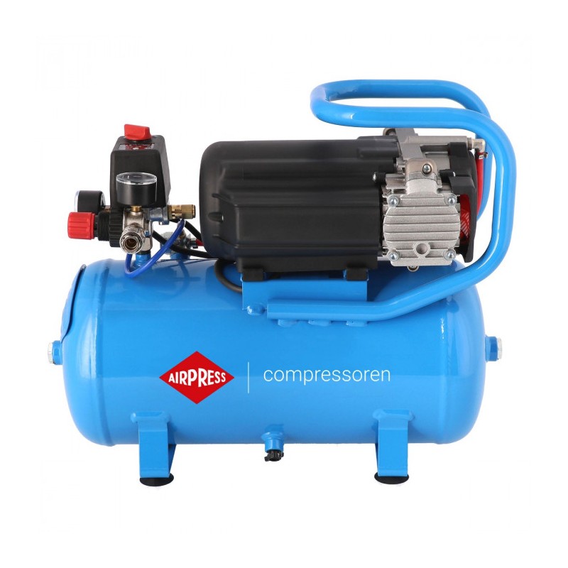 Cichy kompresor bezolejowy dwutłokowy LMO 15-210 10 bar 0.75 KM/0.55 kW 125 l/min 15 l