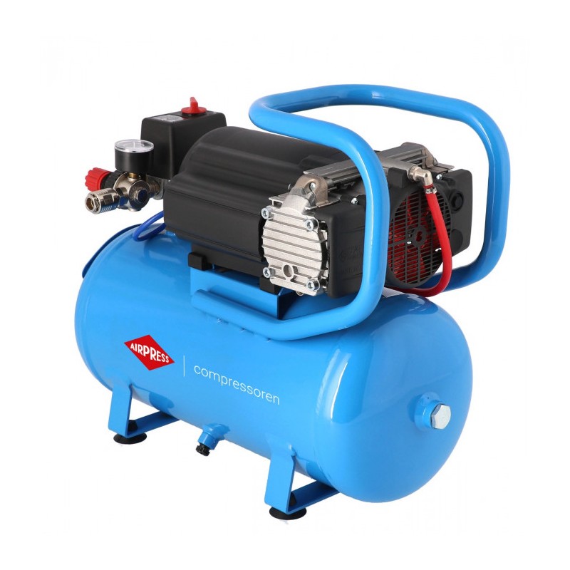 Cichy kompresor bezolejowy dwutłokowy LMO 15-210 10 bar 0.75 KM/0.55 kW 125 l/min 15 l