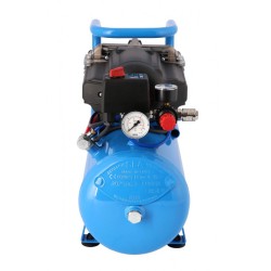 Cichy kompresor bezolejowy dwutłokowy LMO 15-210 10 bar 0.75 KM/0.55 kW 125 l/min 15 l