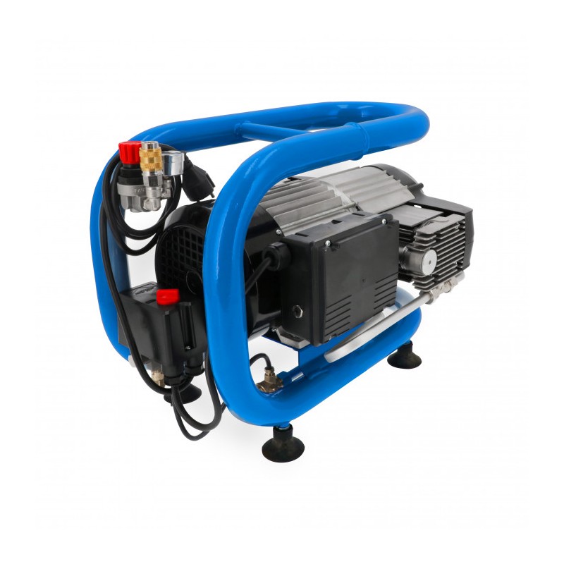 Mały kompresor bezolejowy dwutłokowy LMO 4-300 10 bar 2 KM/1.5 kW 230 l/min 4 l cichy