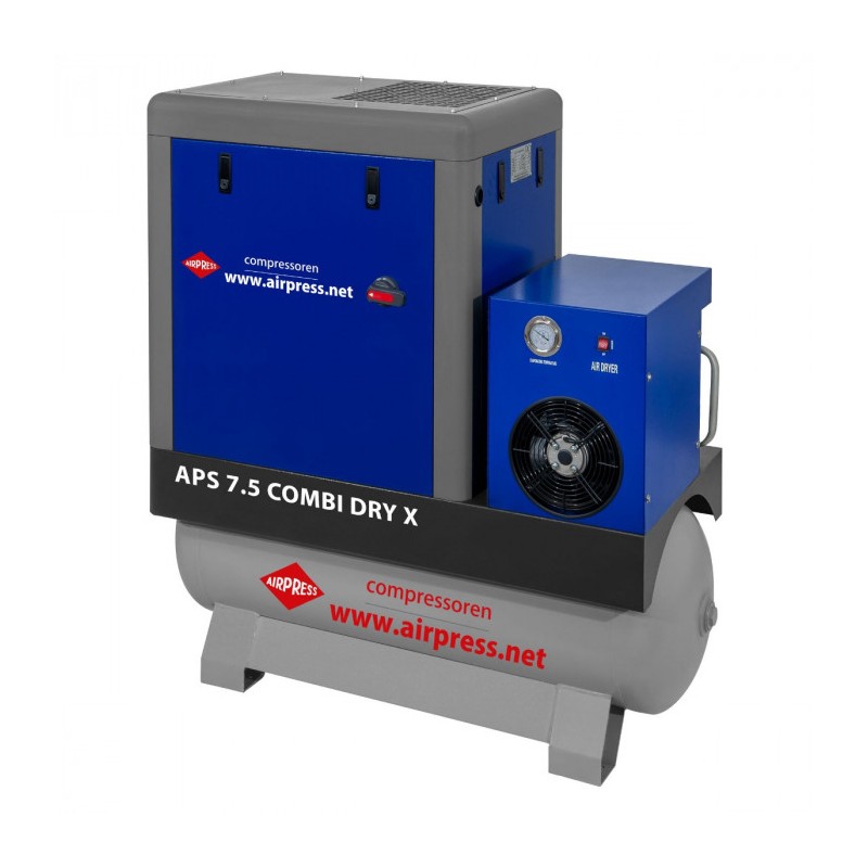 Kompresor śrubowy APS 7.5 Combi Dry X 10 bar 7.5 KM/5.5 kW 690 l/min 200 l