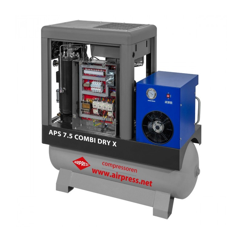 Kompresor śrubowy APS 7.5 Combi Dry X 10 bar 7.5 KM/5.5 kW 690 l/min 200 l