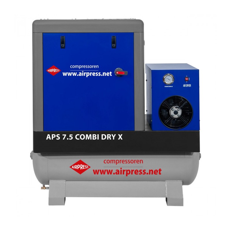 Kompresor śrubowy APS 7.5 Combi Dry X 10 bar 7.5 KM/5.5 kW 690 l/min 200 l