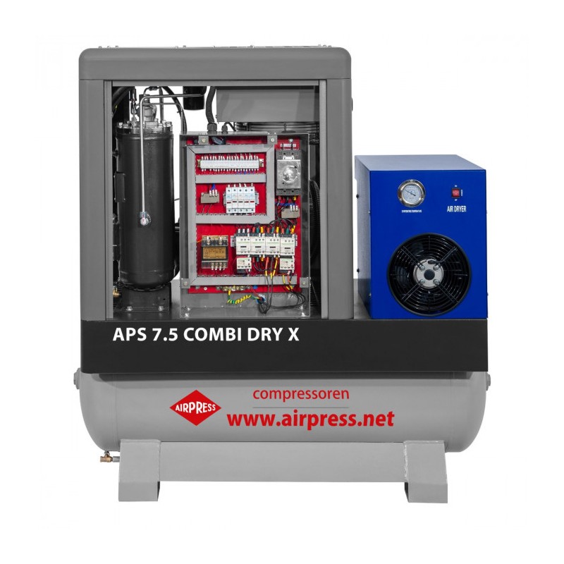 Kompresor śrubowy APS 7.5 Combi Dry X 10 bar 7.5 KM/5.5 kW 690 l/min 200 l