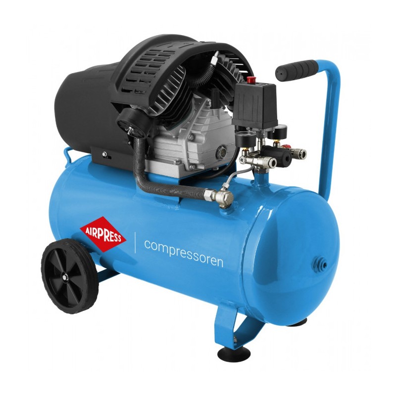 Kompresor dwutłokowy HL 425-50 + zestaw akcesoriów pneumatycznych