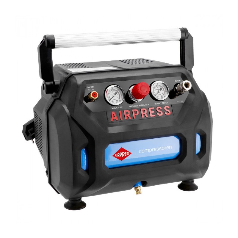 Mały kompresor bezolejowy H 215-6 8 bar 1.5 KM/1.1 kW 92 l/min 6 l BoomBox