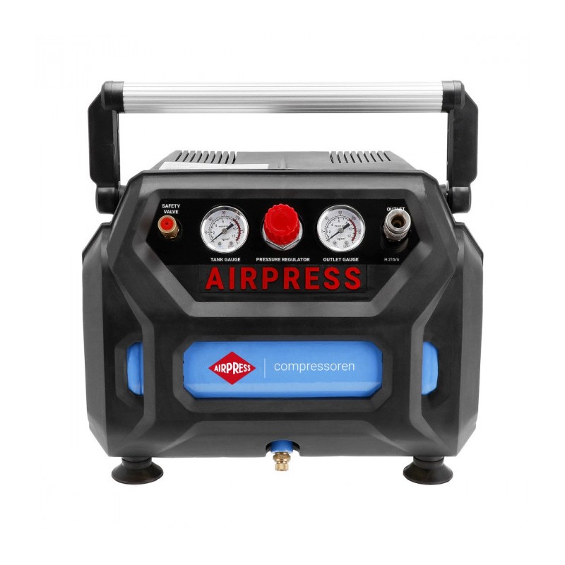 Mały kompresor bezolejowy H 215-6 8 bar 1.5 KM/1.1 kW 92 l/min 6 l BoomBox