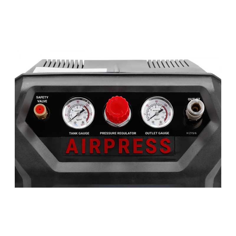 Mały kompresor bezolejowy H 215-6 8 bar 1.5 KM/1.1 kW 92 l/min 6 l BoomBox