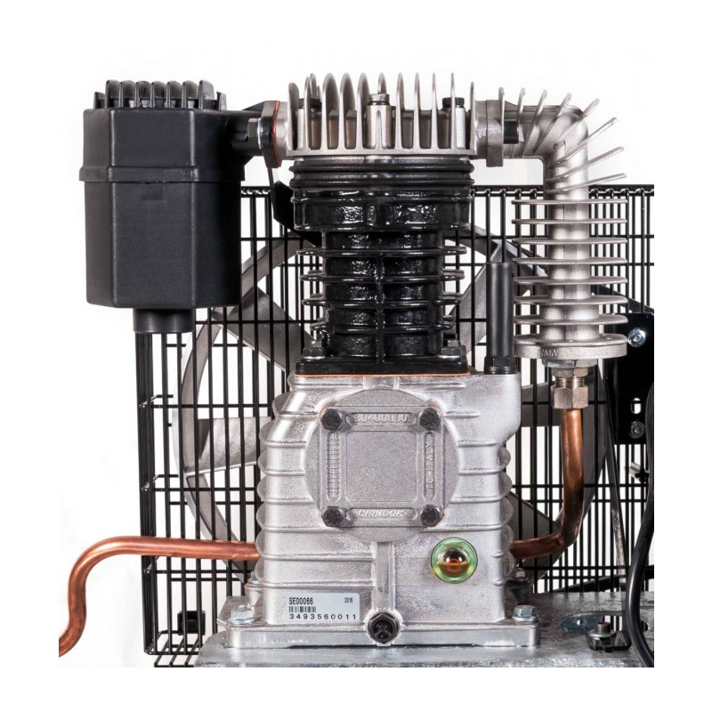 Kompresor dwutłokowy G 600-200 Pro 10 bar 4 KM/3 kW 400V 415 l/min 200 l galwanizowany