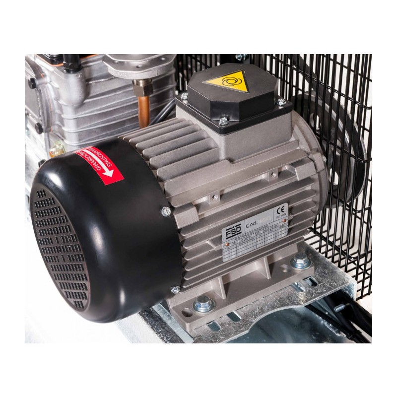 Kompresor dwutłokowy G 600-200 Pro 10 bar 4 KM/3 kW 400V 415 l/min 200 l galwanizowany