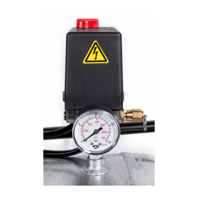 Kompresor dwutłokowy G 600-200 Pro 10 bar 4 KM/3 kW 400V 415 l/min 200 l galwanizowany