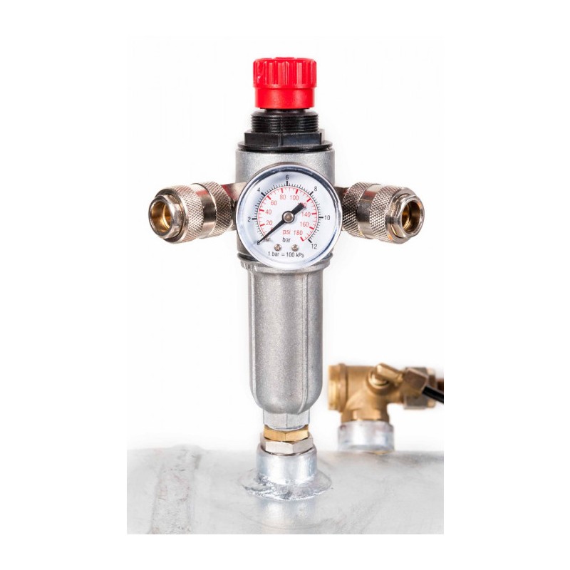 Kompresor dwutłokowy G 600-200 Pro 10 bar 4 KM/3 kW 400V 415 l/min 200 l galwanizowany