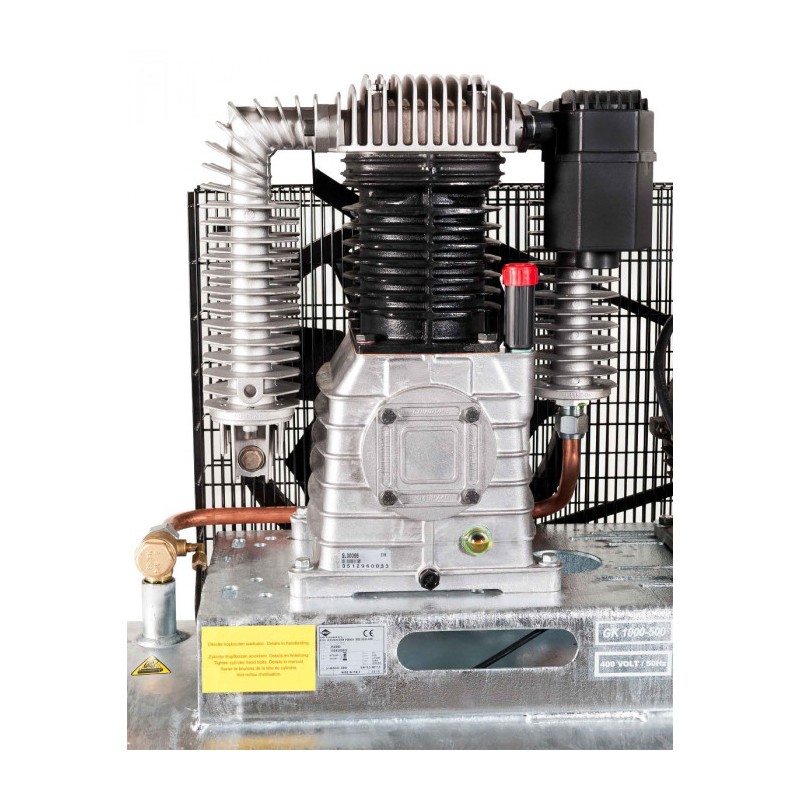 Kompresor dwutłokowy G 1000-500 Pro 11 bar 7.5 KM/5.5 kW 400V 665 l/min 500 l galwanizowany