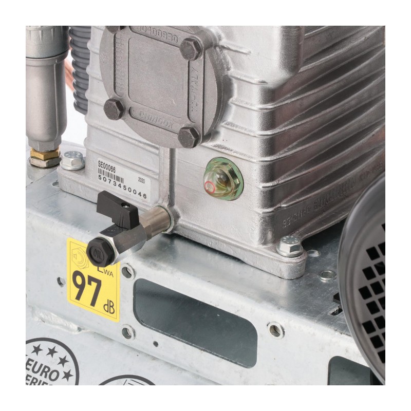 Kompresor dwutłokowy G 625-90 Pro 10 bar 4 KM/3 kW 400V 415 l/min 90 l galwanizowany