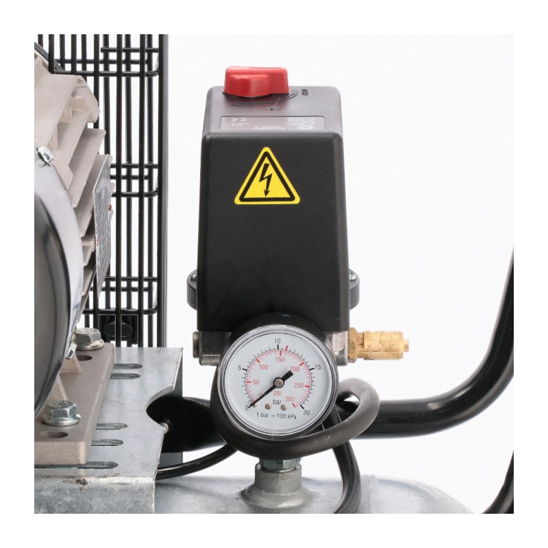 Kompresor dwutłokowy G 625-90 Pro 10 bar 4 KM/3 kW 400V 415 l/min 90 l galwanizowany