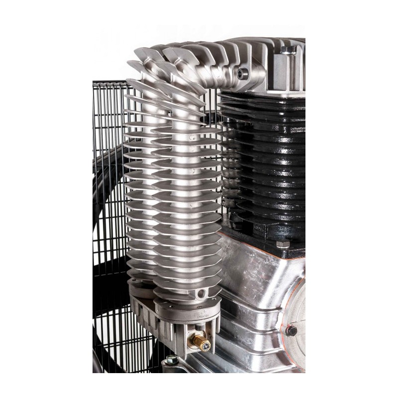 Kompresor dwutłokowy G 1500-500 SD Pro 14 bar 10 KM/7.5 kW 400V 596 l/min 500 l galwanizowany - połączenie gwiazda-trójkąt