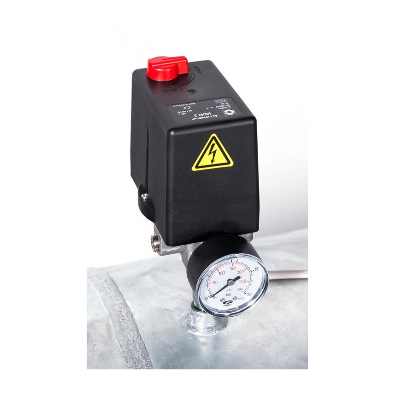 Kompresor G 2000-500 SD Pro 11 bar 15 KM/11 kW 400V 1272 l/min 500 l galwanizowany - połączenie gwiazda-trójkąt