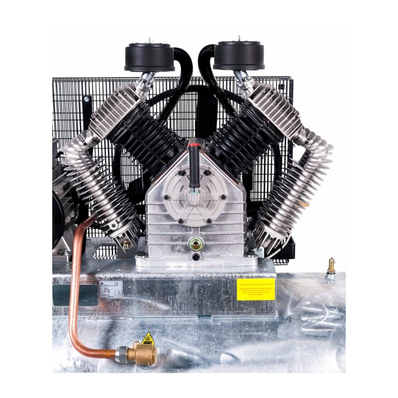 Kompresor G 2000-500 SD Pro 11 bar 15 KM/11 kW 400V 1272 l/min 500 l galwanizowany - połączenie gwiazda-trójkąt